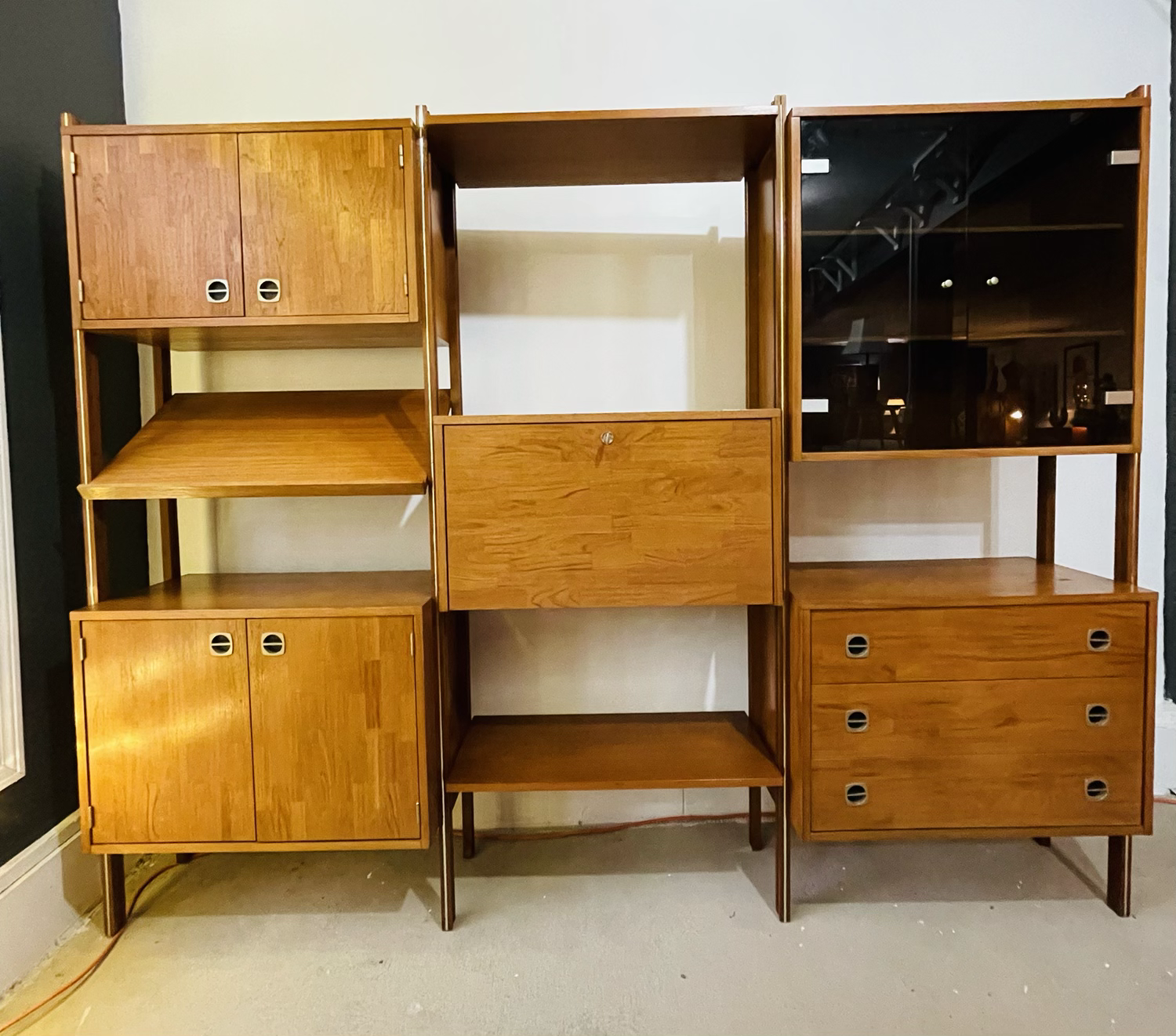Mid-Century Modern Teak Wall Unit  image 3
