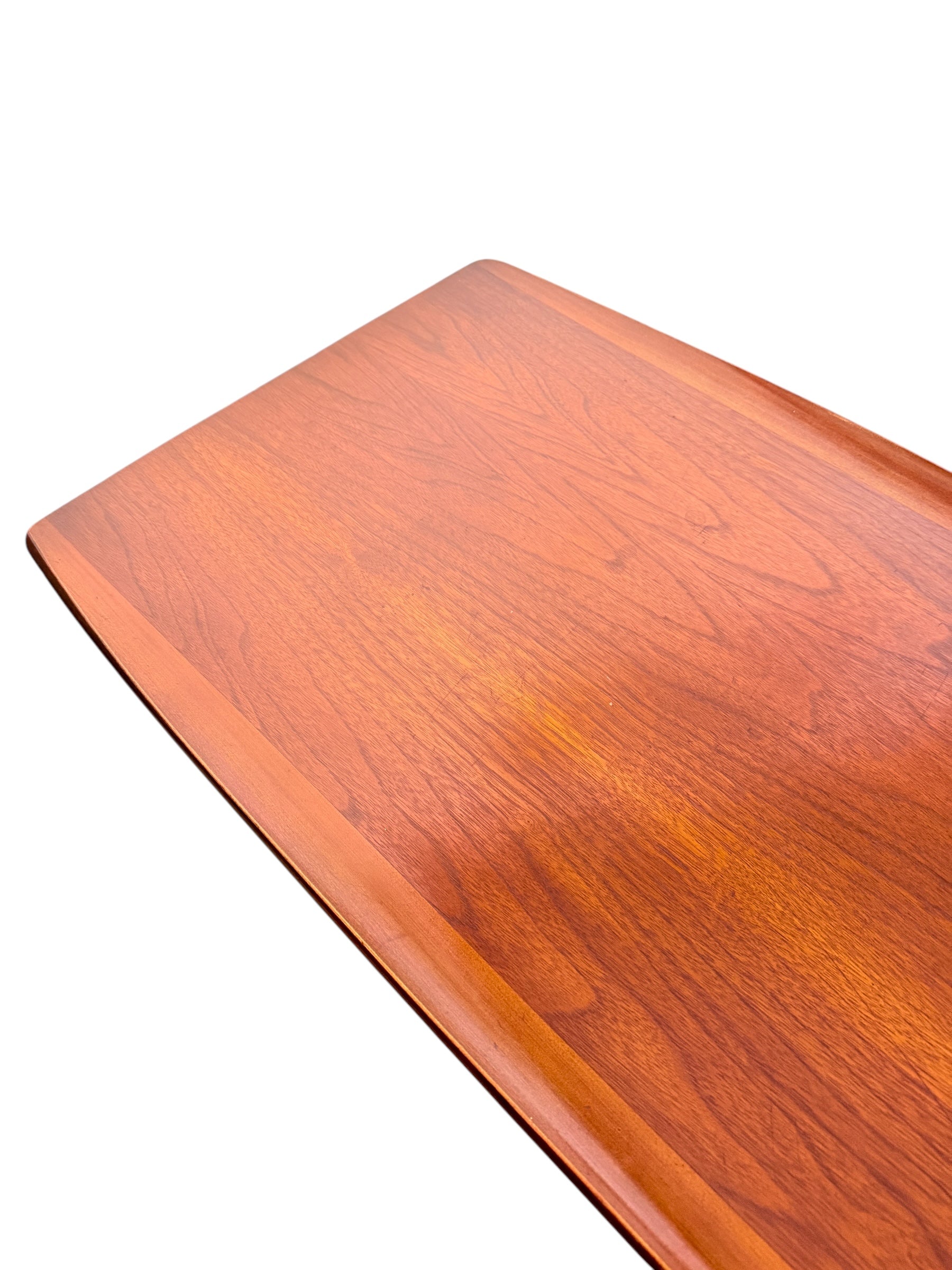 Mid-Century Modern Surfboard Coffee Table by Bassett in Black Walnut image 4