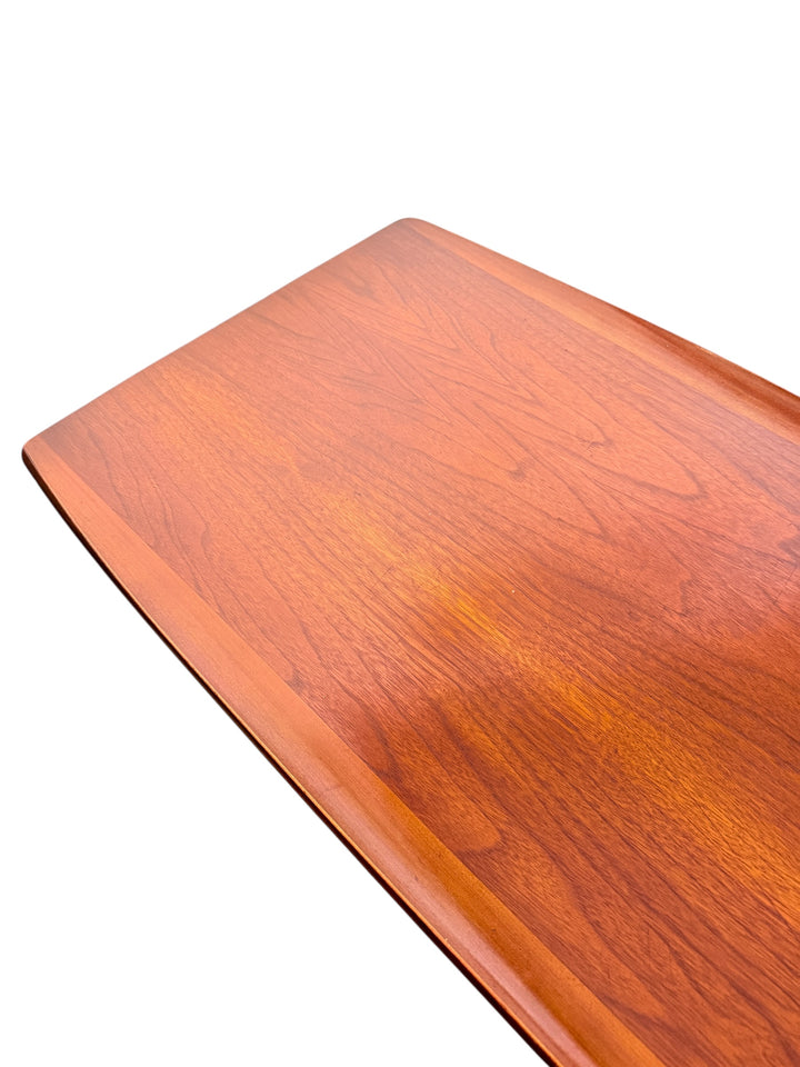 Mid-Century Modern Surfboard Coffee Table by Bassett in Black Walnut image 4