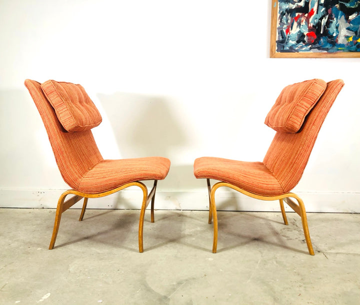 Pair Of Swedish Modern “Eva” Chairs Designed by Bruno Mathsson  image 3