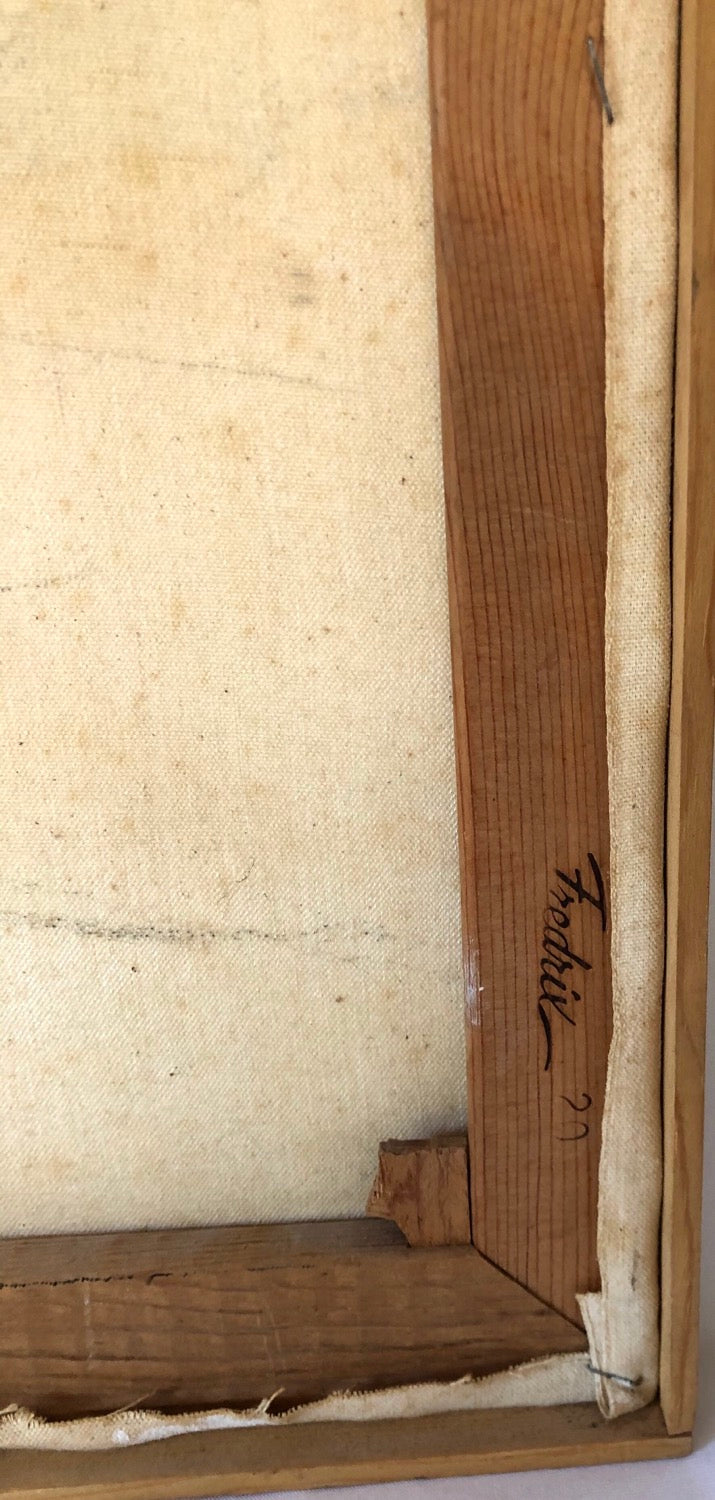 Abstract Oil on Canvas - Signed  image 2