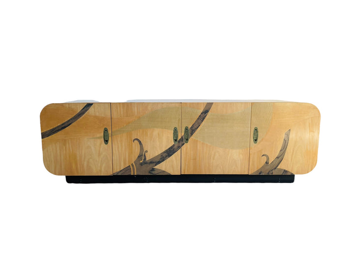 Modern Inlaid Beech Wood Credenza by White furniture  image 14