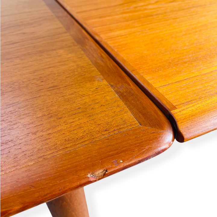 Mid-Century Danish Modern Teak Draw-Leaf Dining Table by Skovmand & Andersen image 10