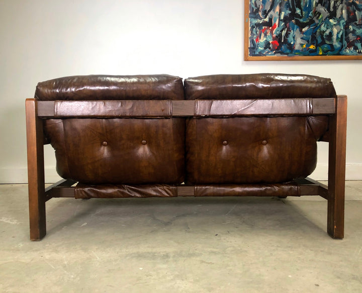 Mid-Century Modern Tufted Loveseat image 5