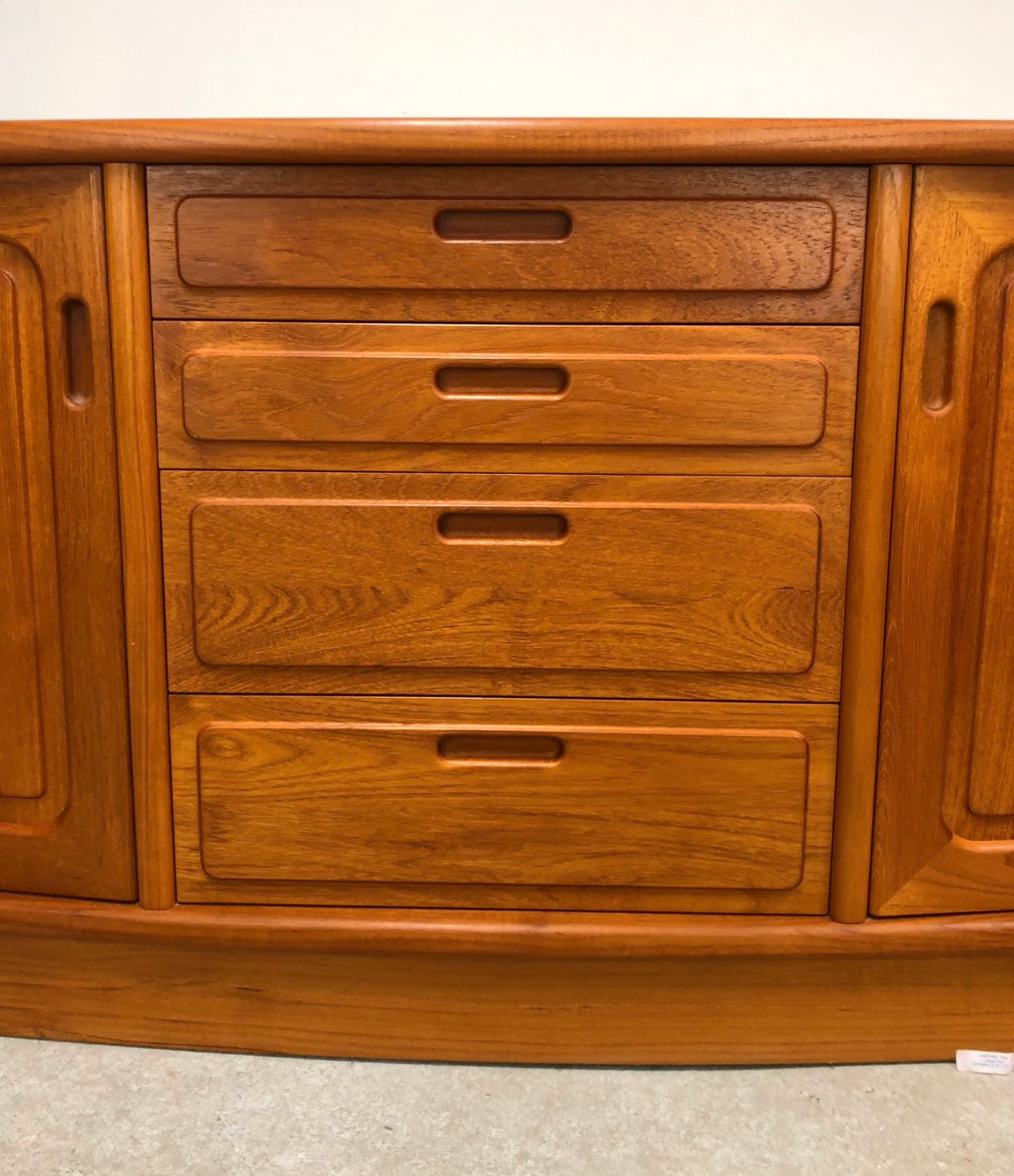 Mid-Century Modern Solid Teak Credenza Style of J.L. Moller image 7