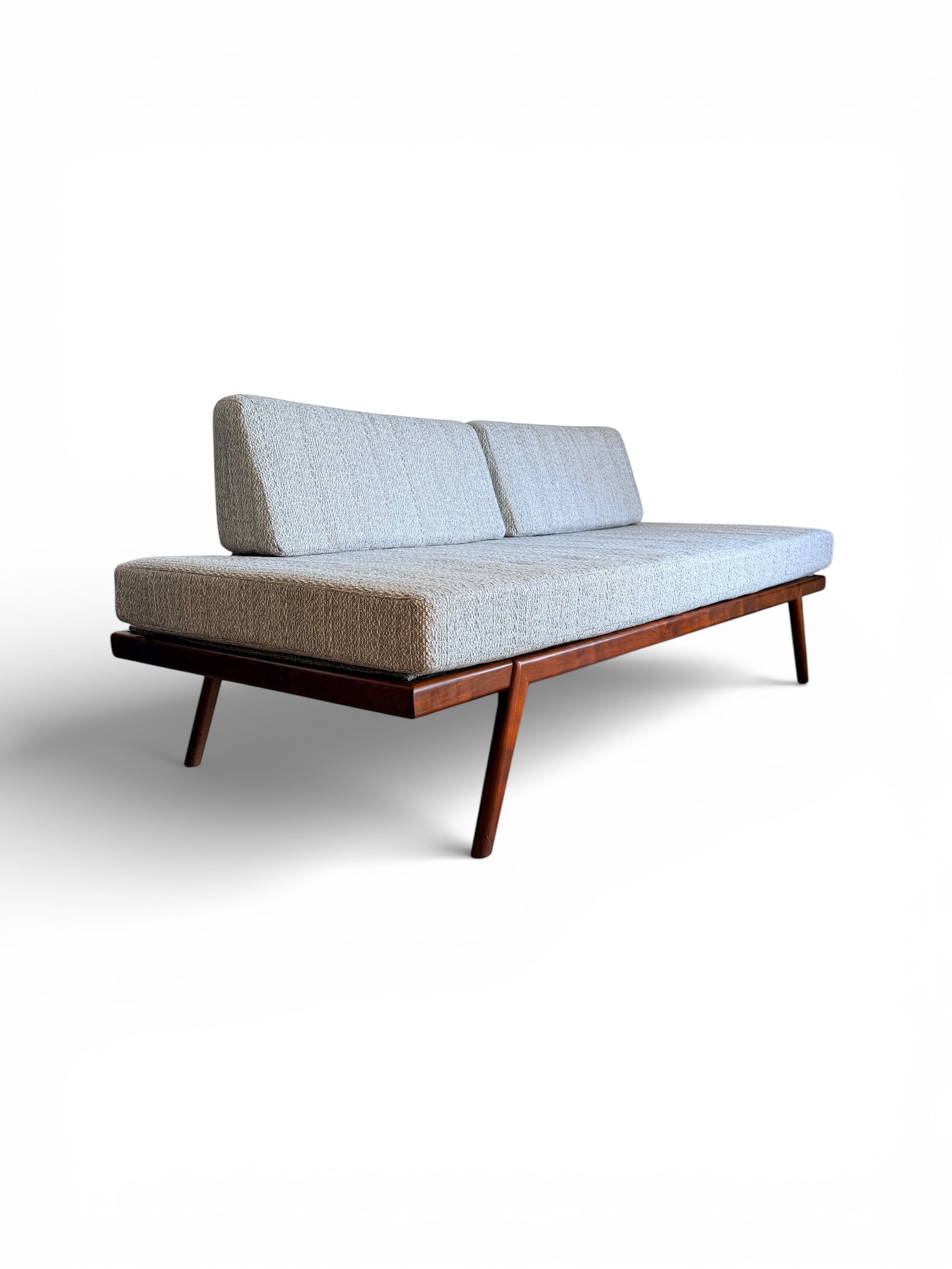 Mid-Century Modern Walnut Daybed Sofa by Mel Smilow