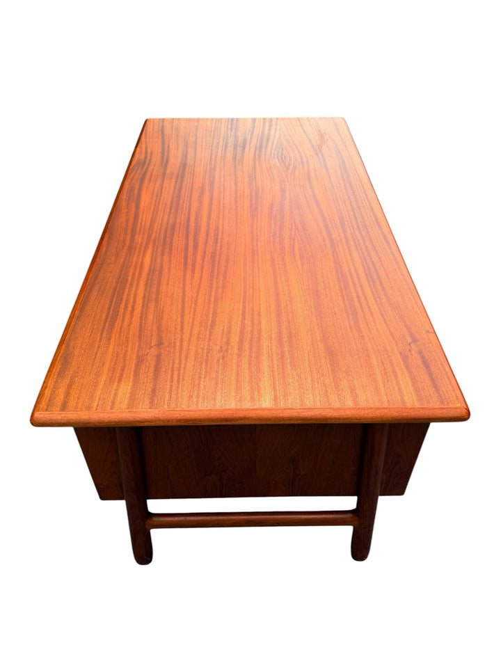 Gunni Omann Model 75 Executive Teak Desk rear compartments