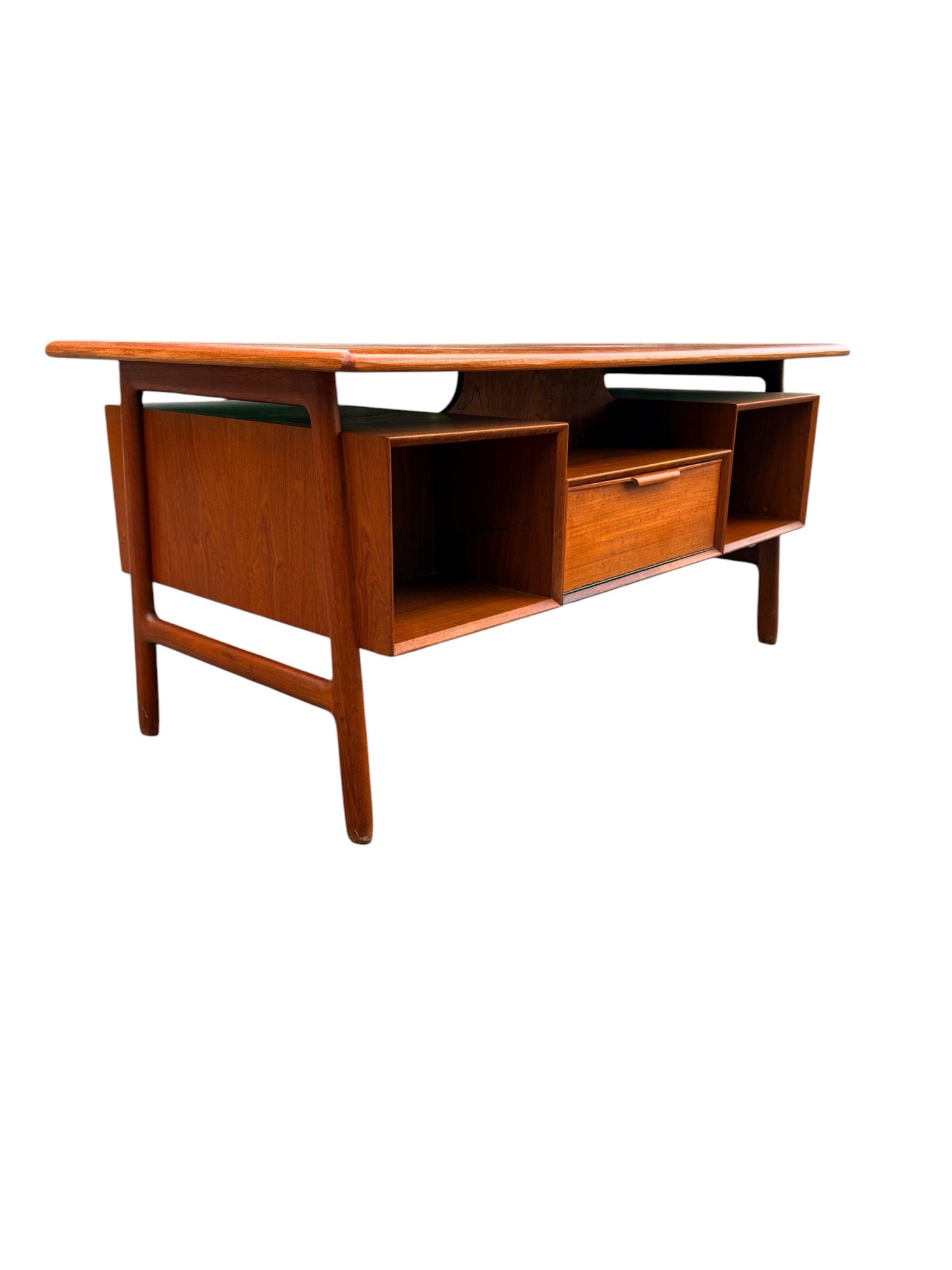 Gunni Omann Model 75 Executive Teak Desk pedestal detail