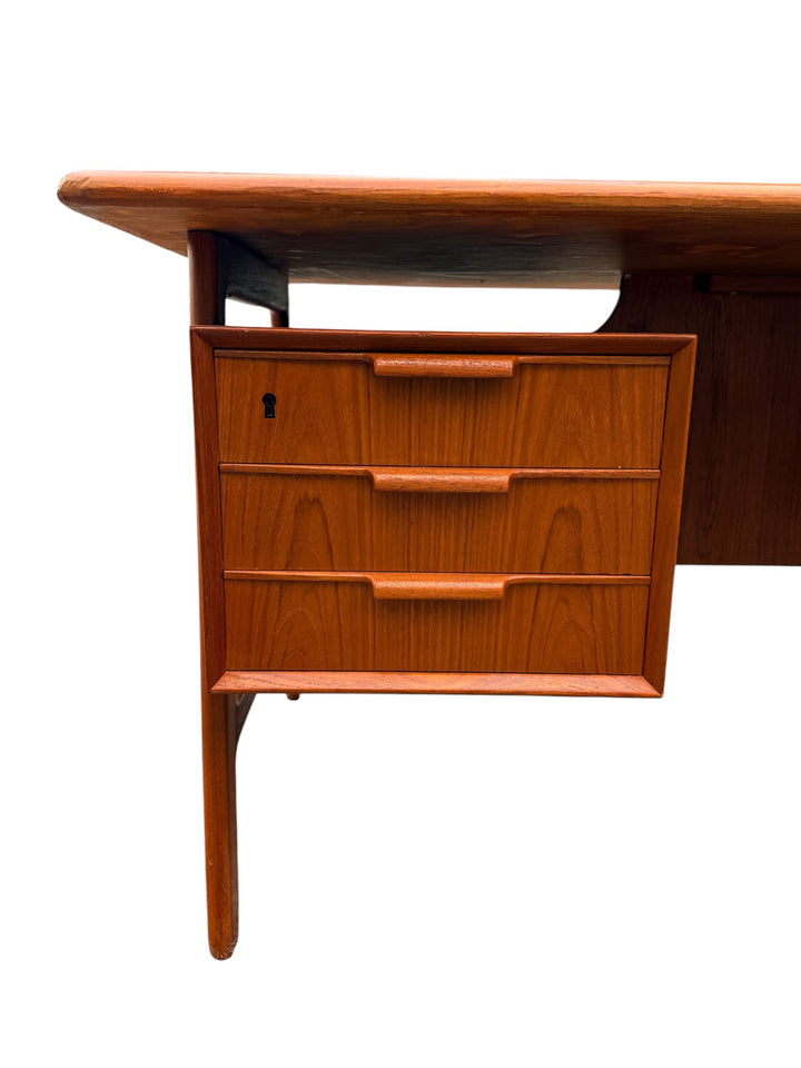 Gunni Omann Model 75 Executive Teak Desk top surface