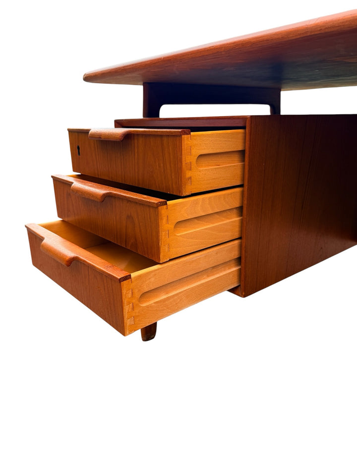 Gunni Omann Model 75 Executive Teak Desk maker detail