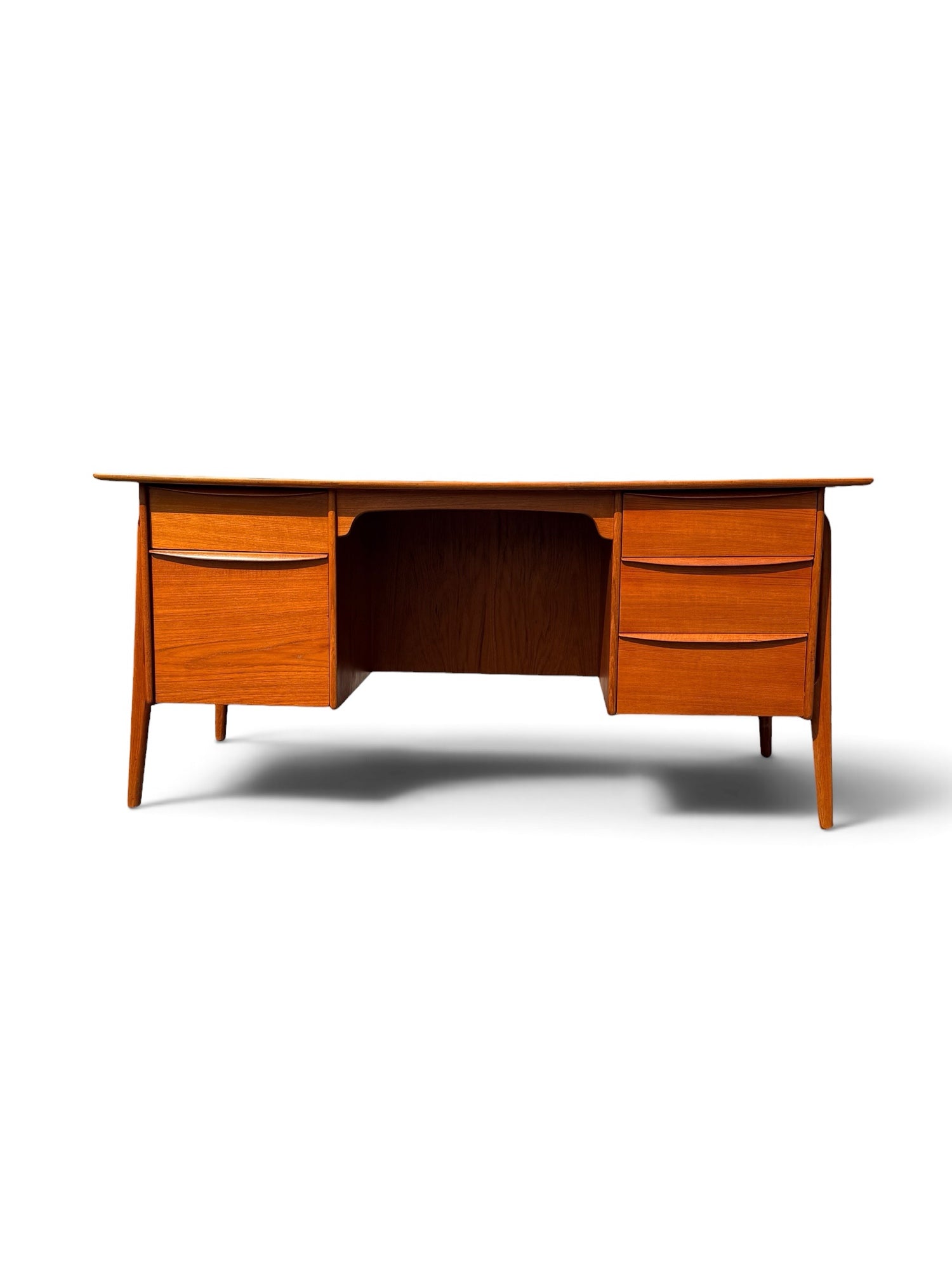 Svend Aage Madsen executive teak desk front view