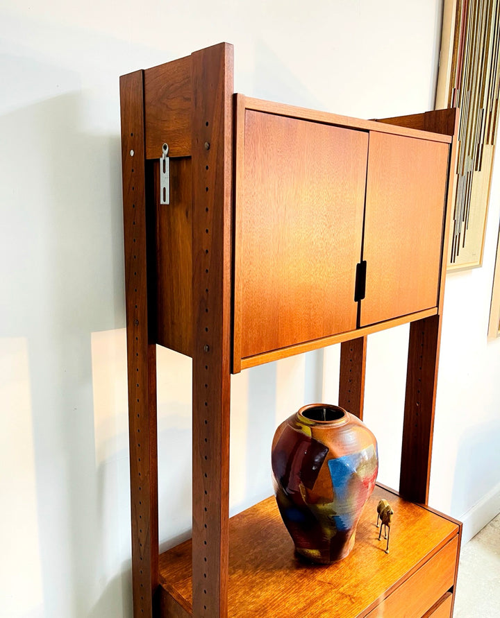 Mid-Century Teak Single Bay Wall Unit image 9