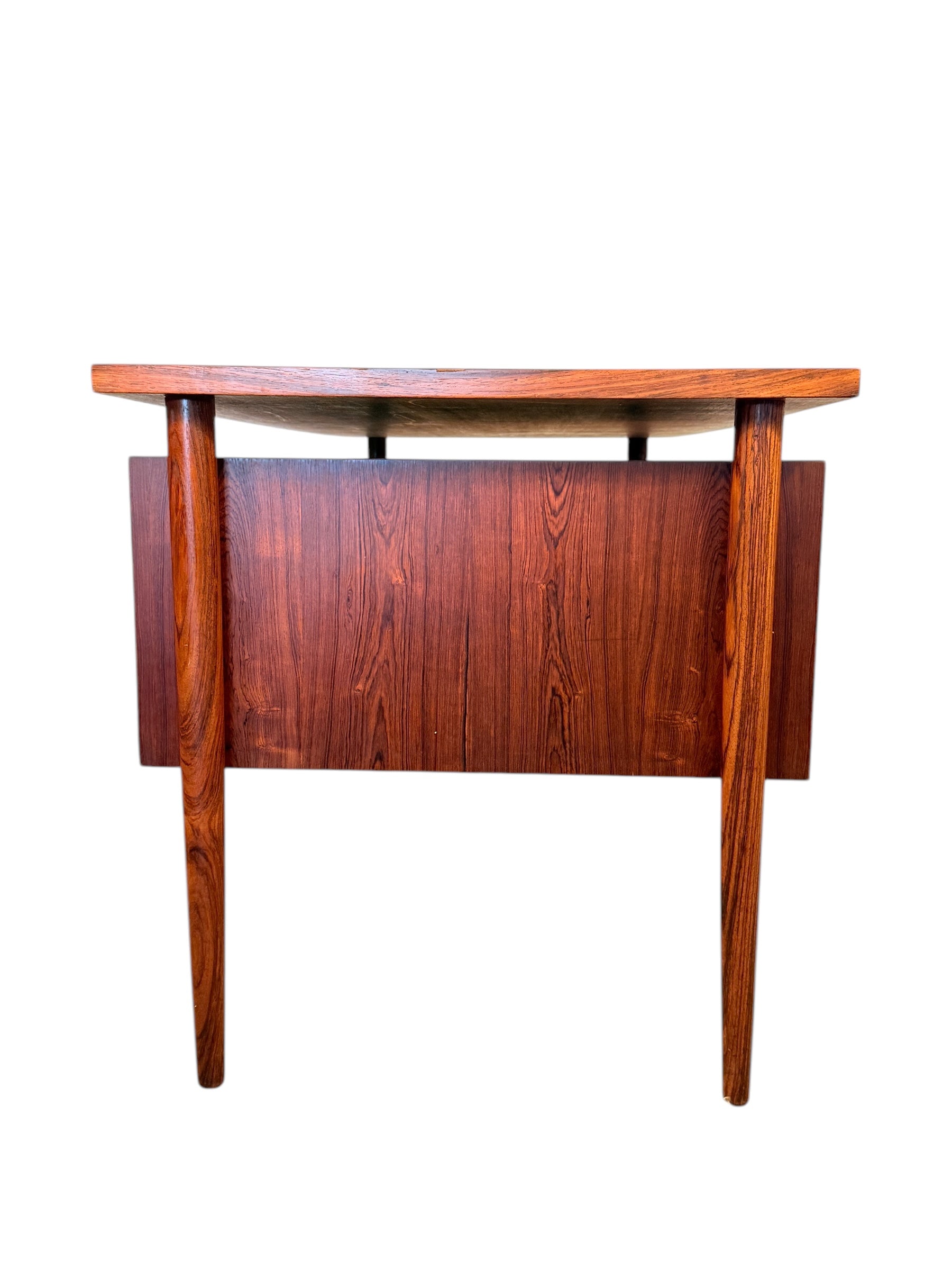Mid-Century Danish Rosewood Executive Desk by Arne Vodder for Bornholm image 11