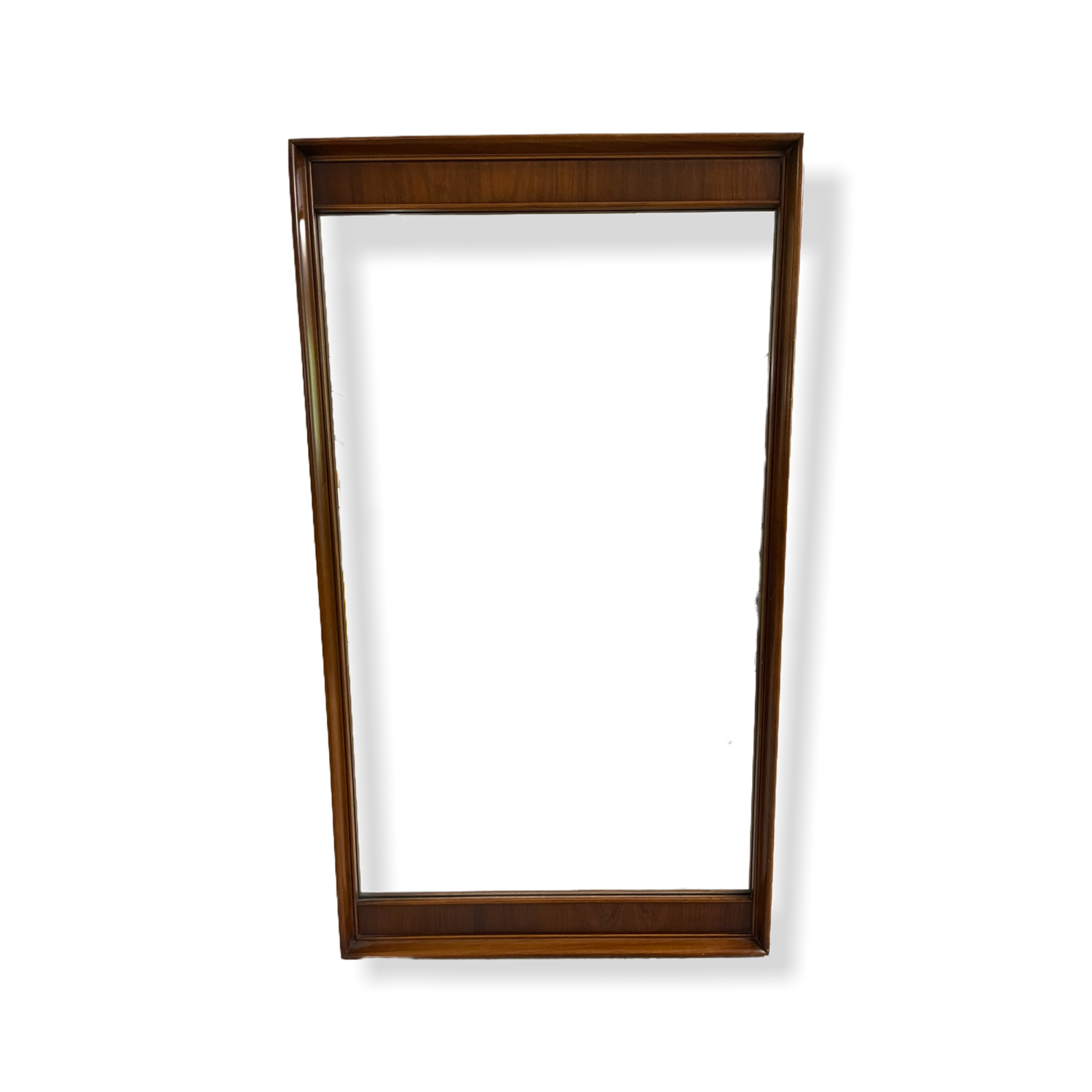 Large Mid-Century Modern Walnut Mirror 60” x 33”  image 0