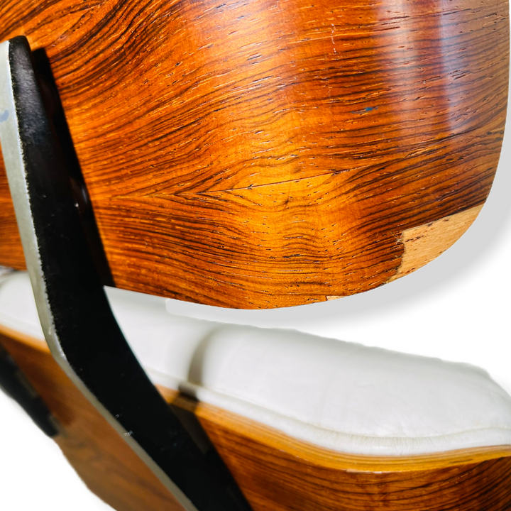 Mid-Century Modern Rosewood Eames Style Chair & Ottoman  image 9