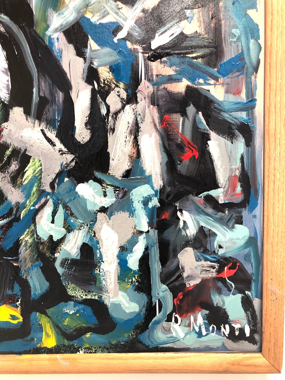R Monti Abstract Oil on Canvas  image 5