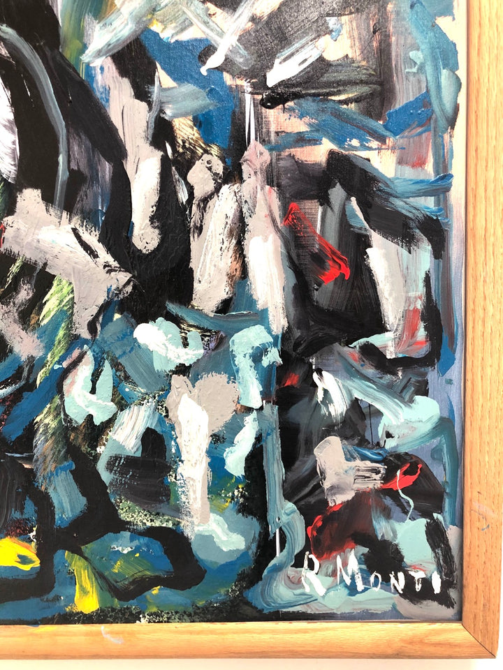 R Monti Abstract Oil on Canvas  image 5