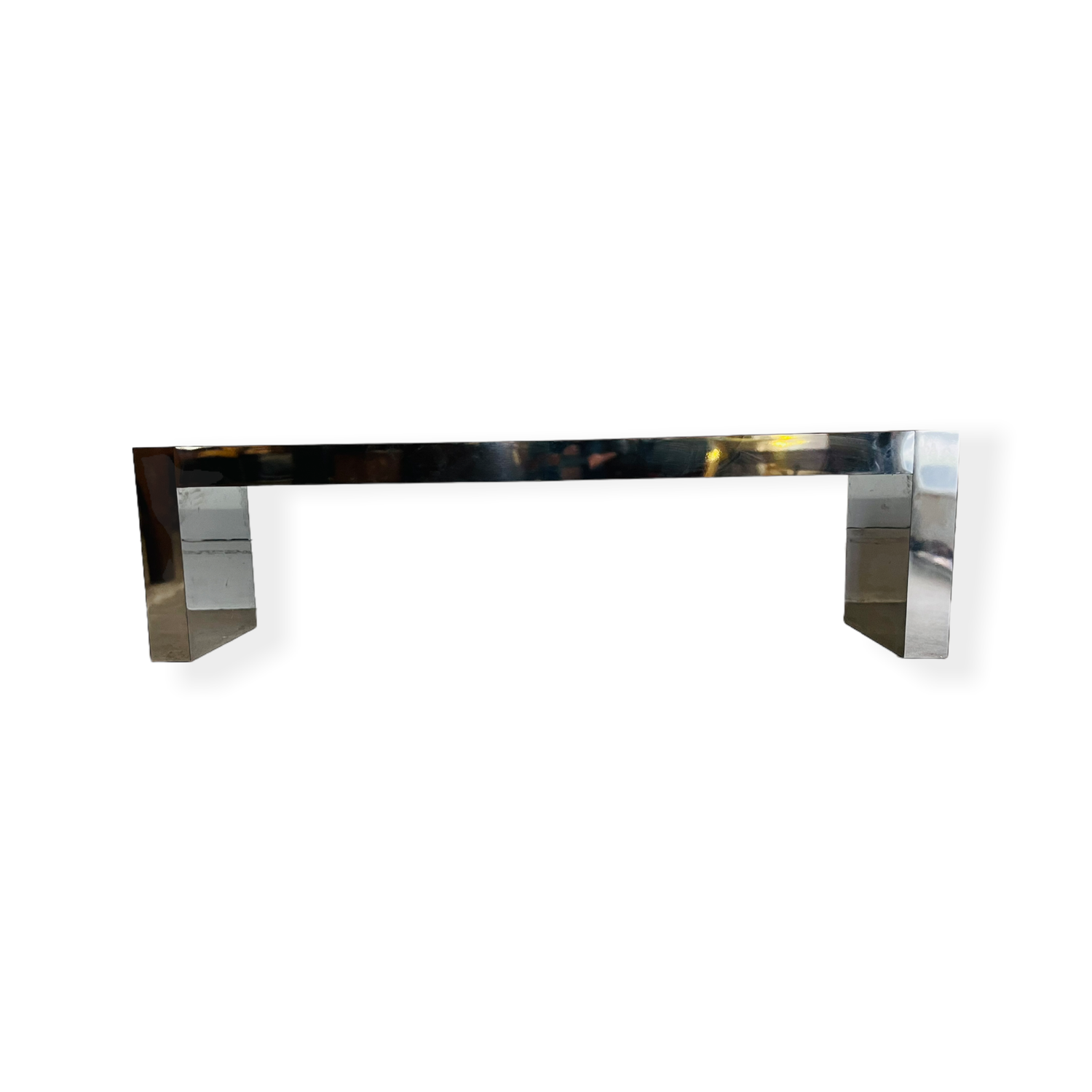 Long Console Table in Style of Paul Evans Cityscape  image 2
