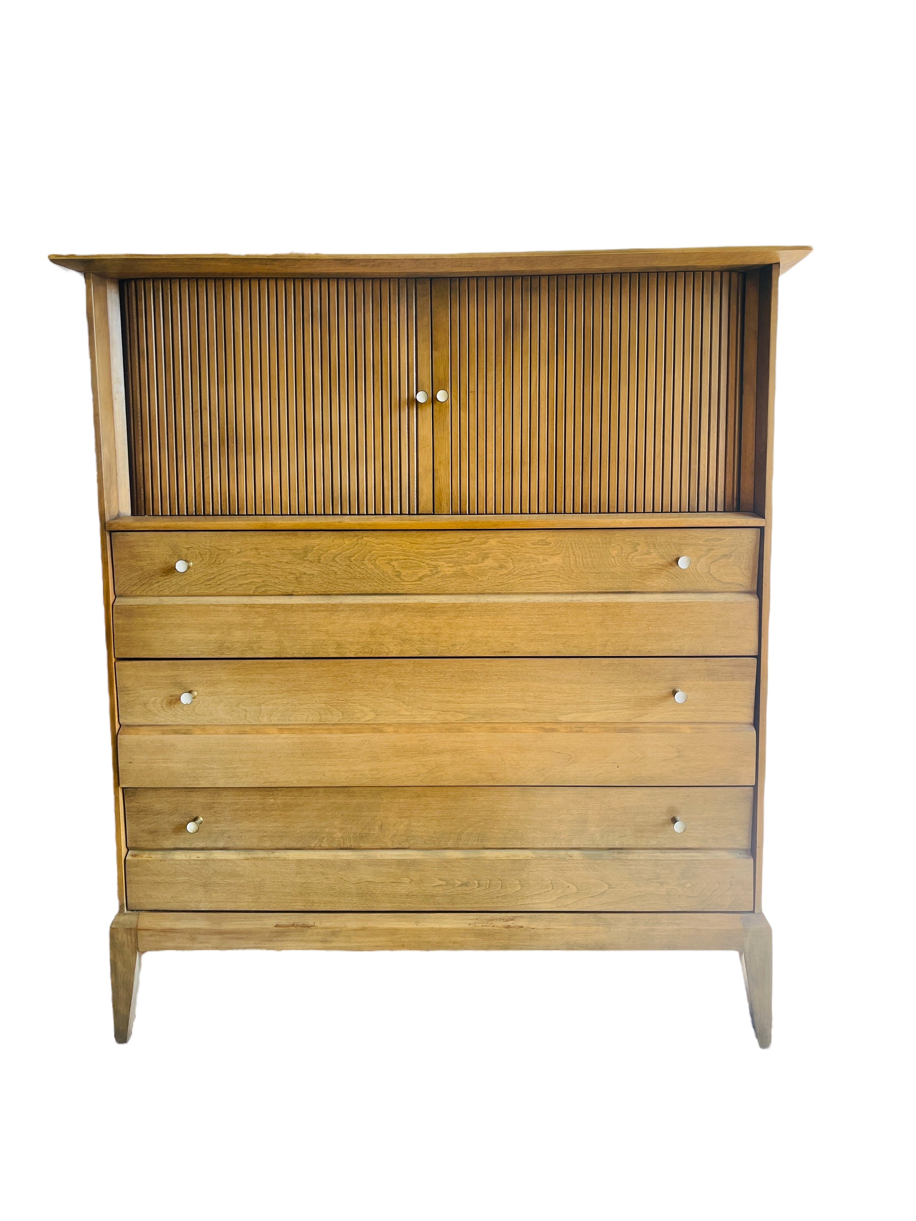 Heywood Wakefield Tambour Door Tall Dresser image 1
