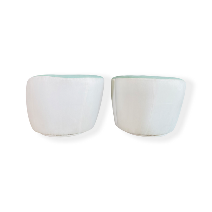 Pair of Vladimir Kagan Corkscrew Nautilus Swiveling Chairs image 10