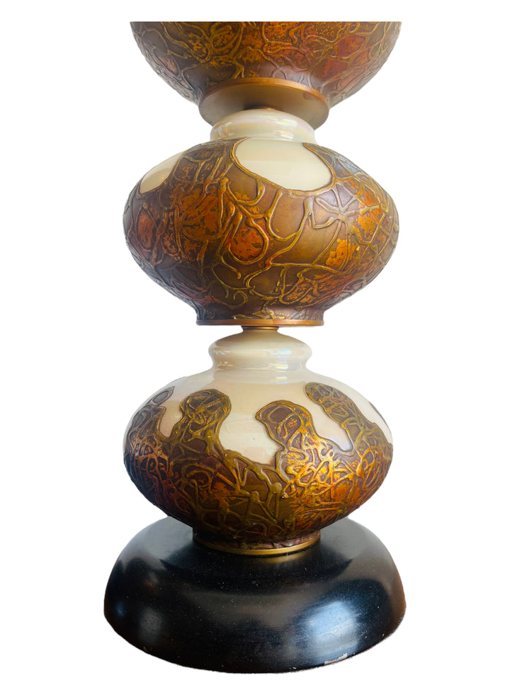 Pair Mid Century Modern Tall Funky Lamps image 3