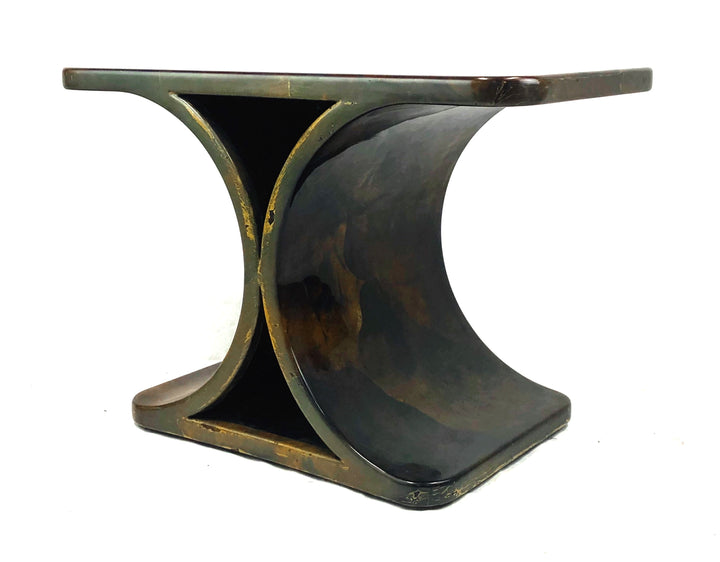 Mid Century Italian Modern Goatskin End Table by Aldo Tura image 4