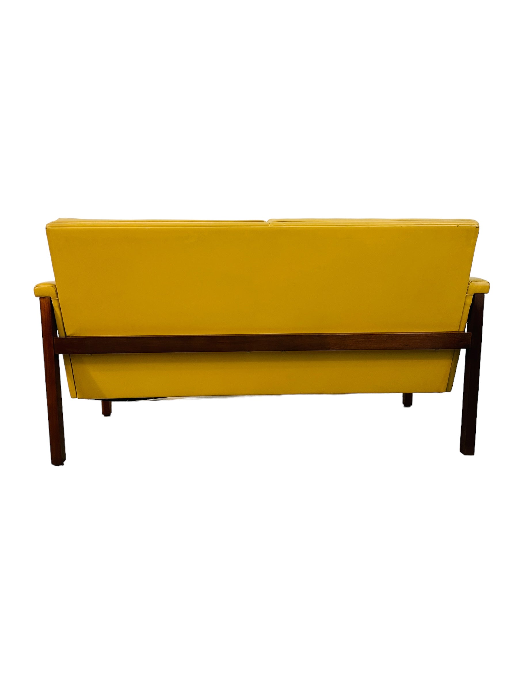 Mid Century Modern Walnut Loveseat by Thonet image 8