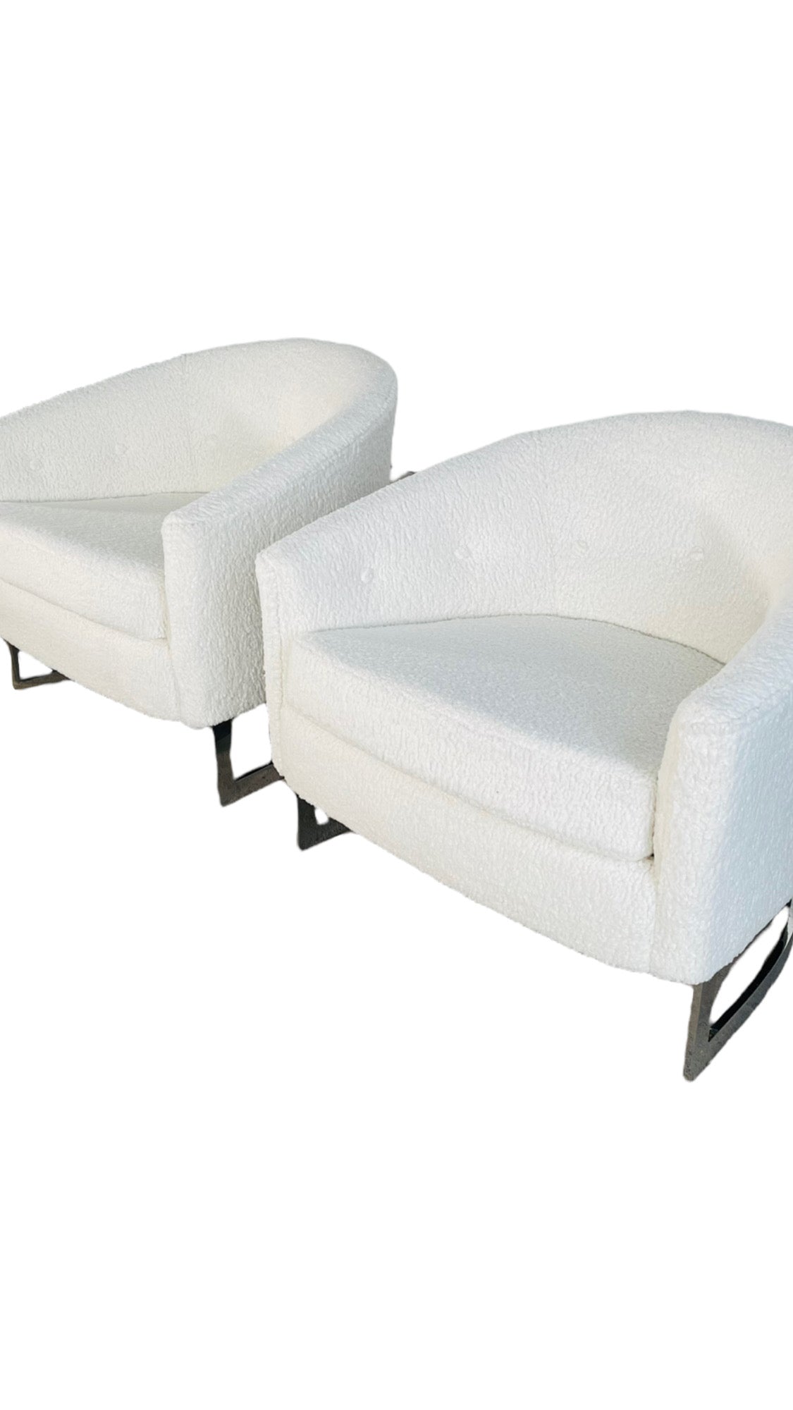 1968 Finn Andersen for Selig Boucle Chairs - Pair image 2