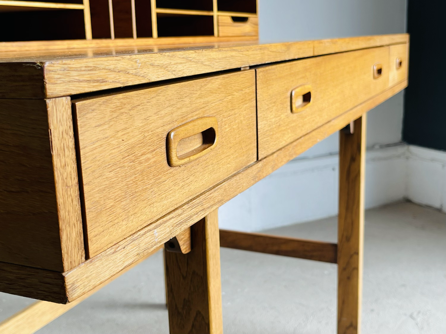 Danish Modern Teak Flip Top Desk by Peter Lovig Nielsen image 6