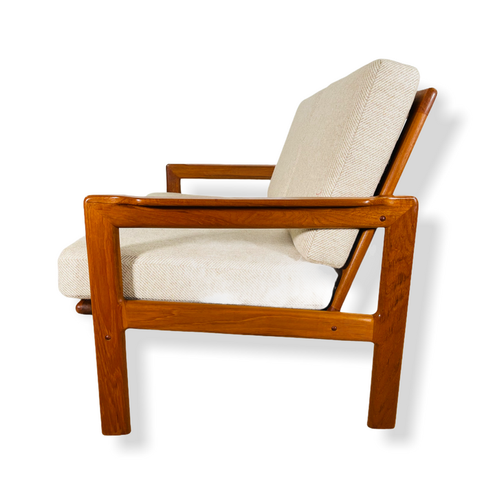 Mid-Century Danish Modern Teak Loveseat Sofa image 3