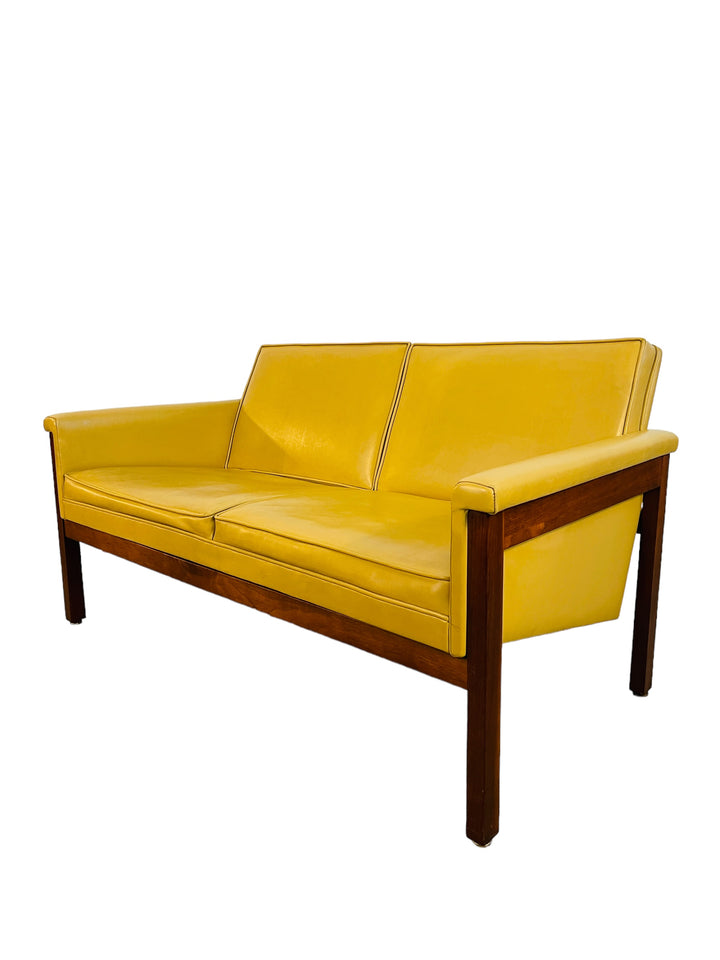 Mid Century Modern Walnut Loveseat by Thonet image 4