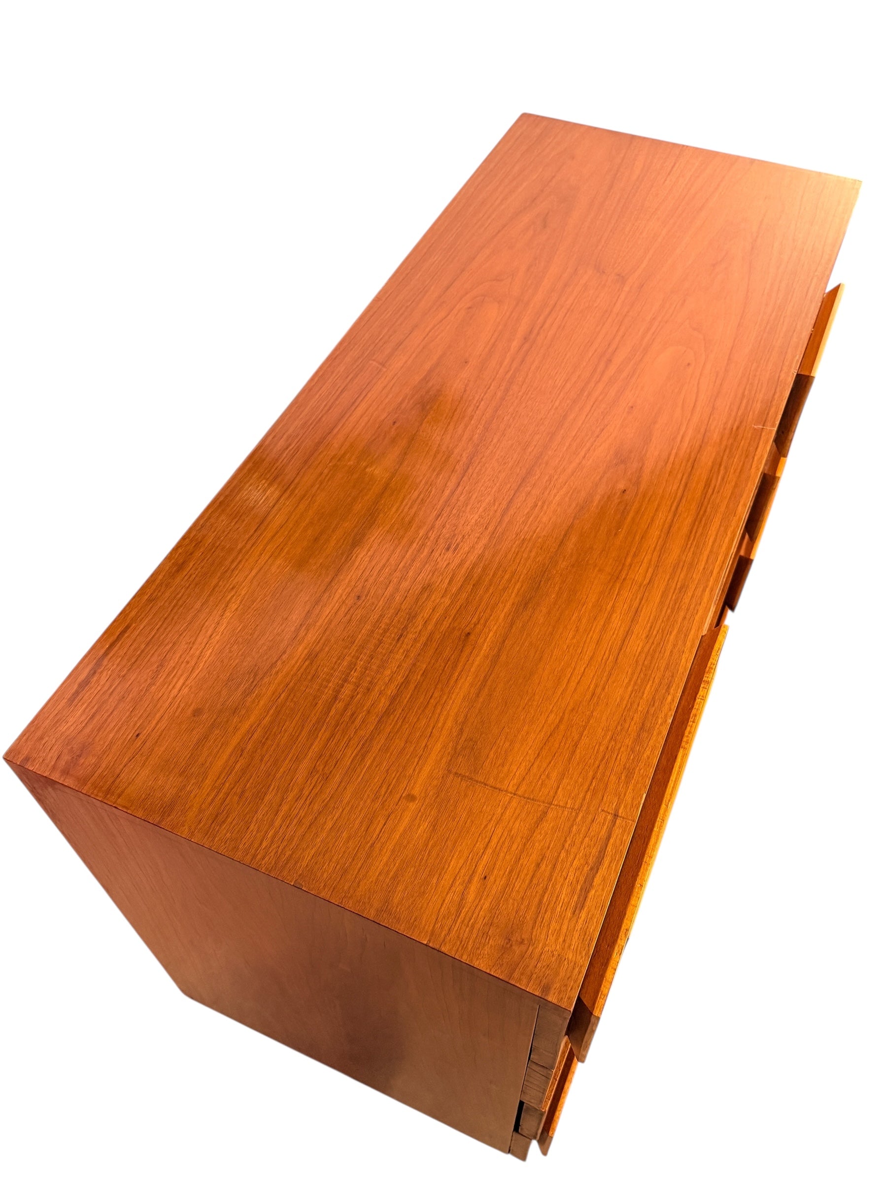 Mid-Century Modern Walnut Dresser – Italian Style image 11