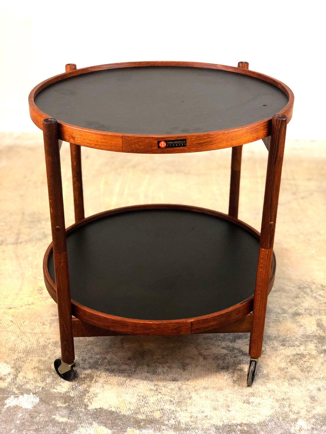 Mid-Century Danish Teaj Serving Trolley By Hans Bolling For Torben Orskov image 1