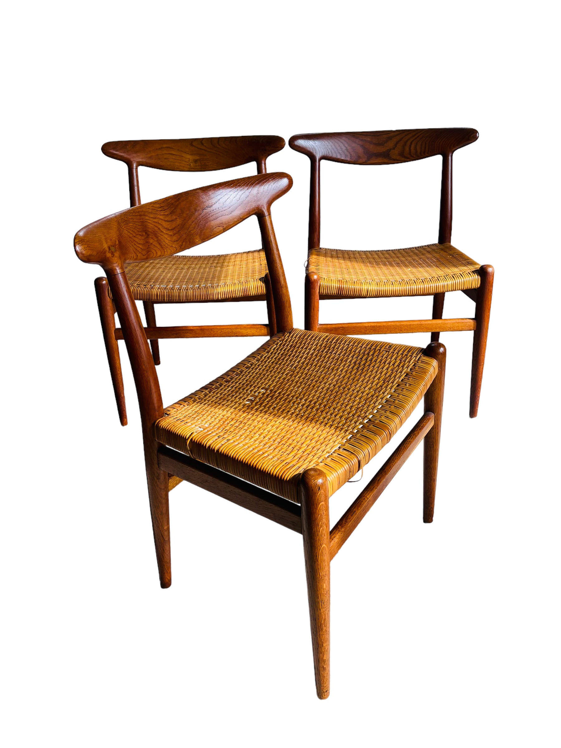 Set 3 Hans J. Wegner Chairs Side Chairs C M Madsens image 5