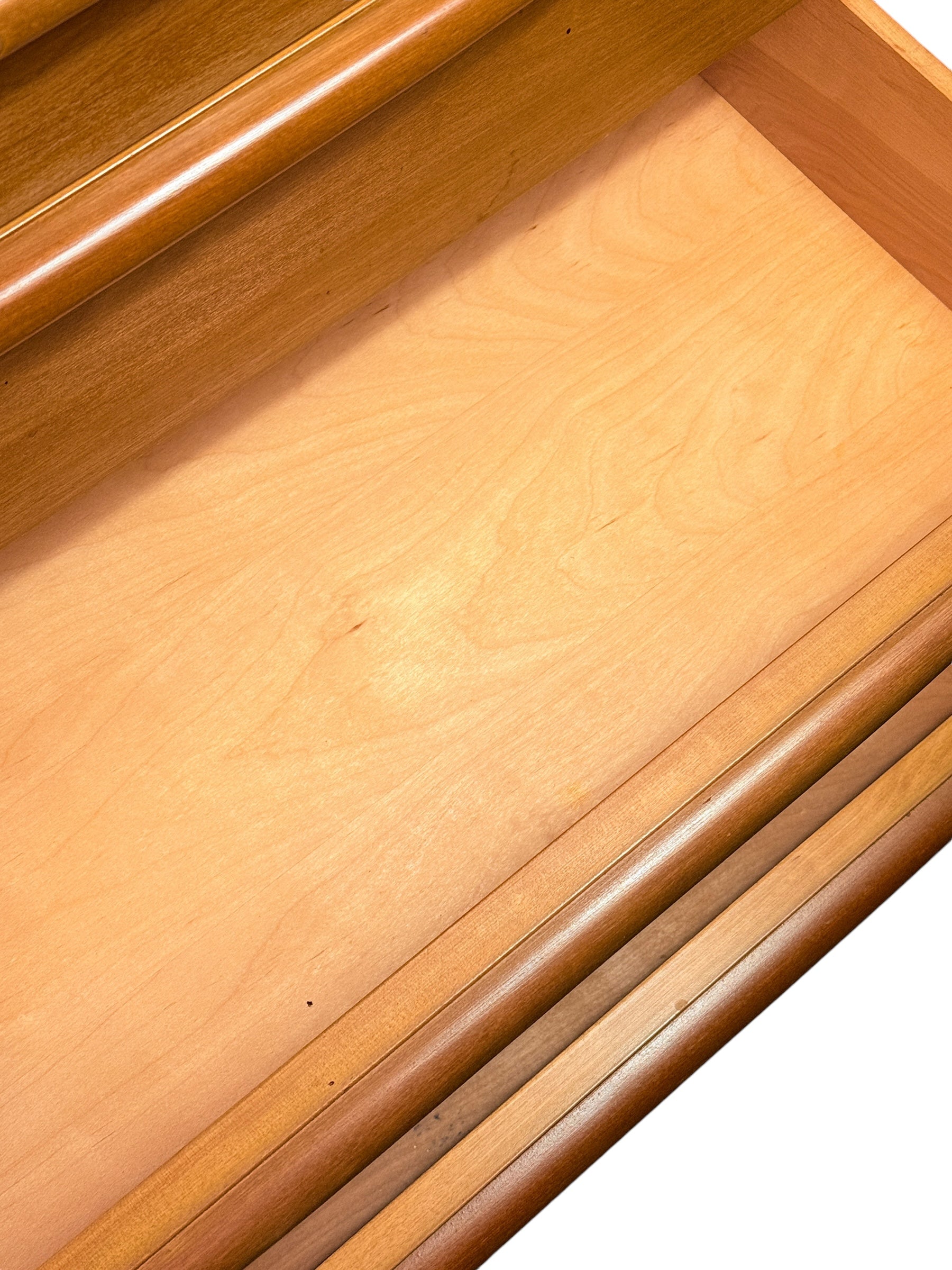 Heywood-Wakefield Maple Hutch Cadenza with Glass Display image 6