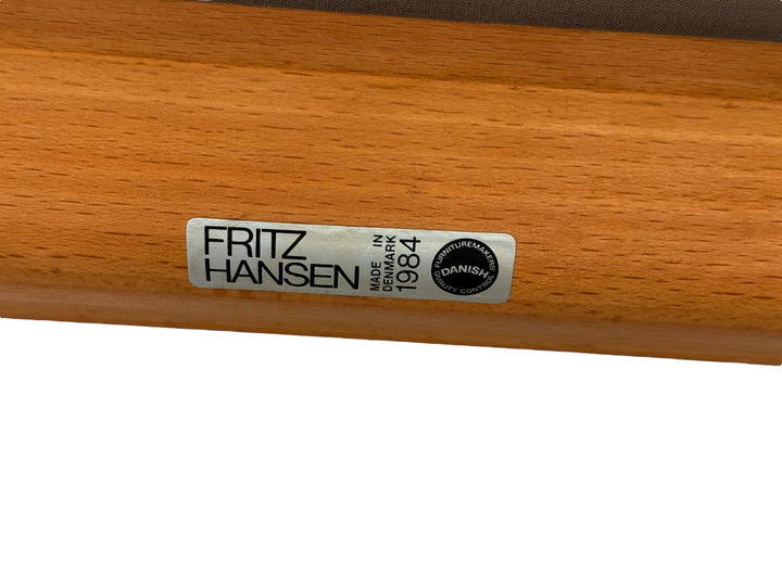 Pair of High-Back Lounge Chairs by Arne Jacobsen for Fritz Hansen image 14