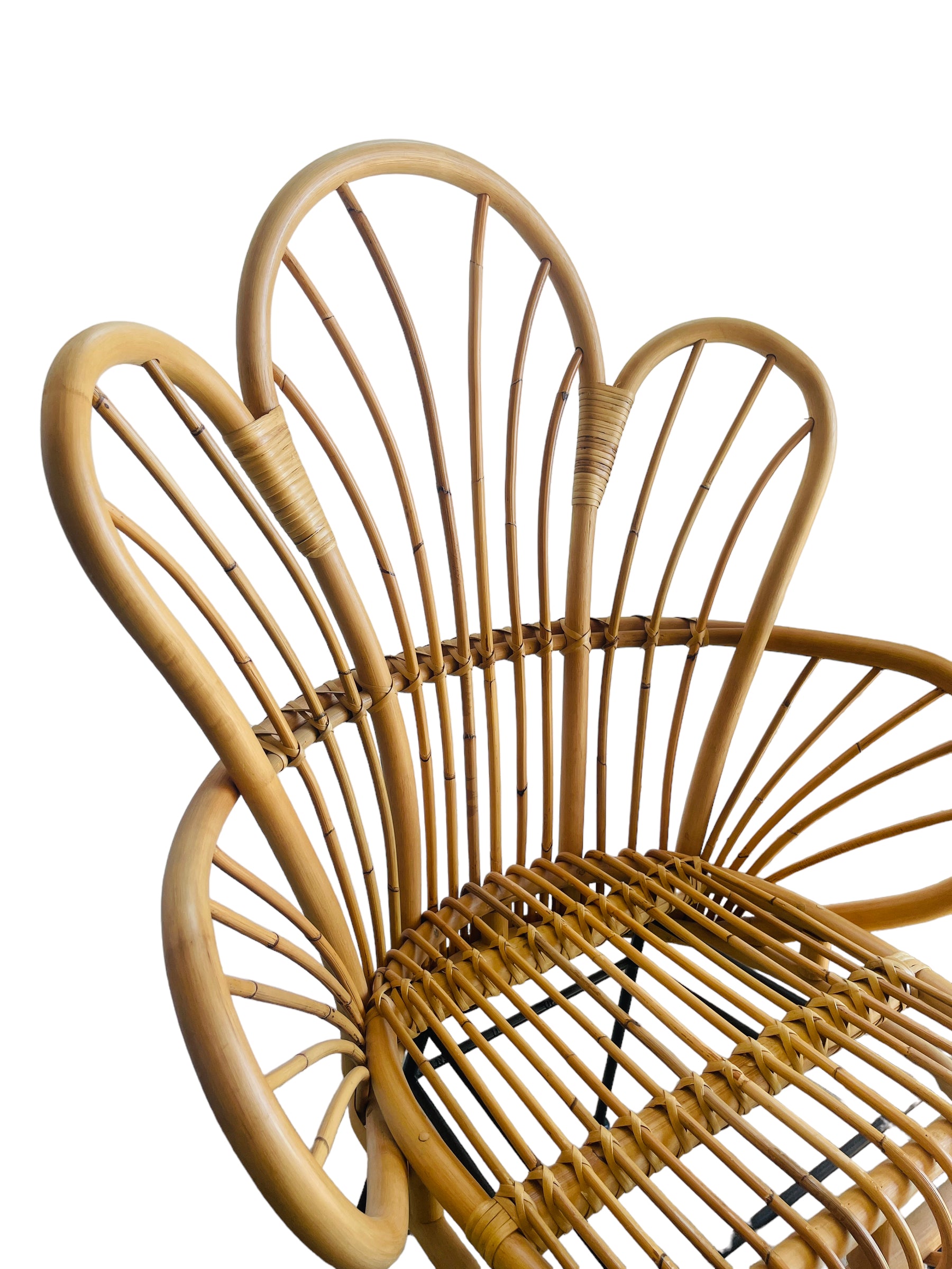 Rattan Lounge Chair & Ottoman image 9