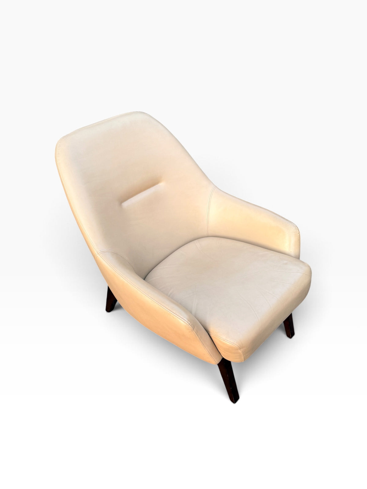 Adam Court leather chair from above
