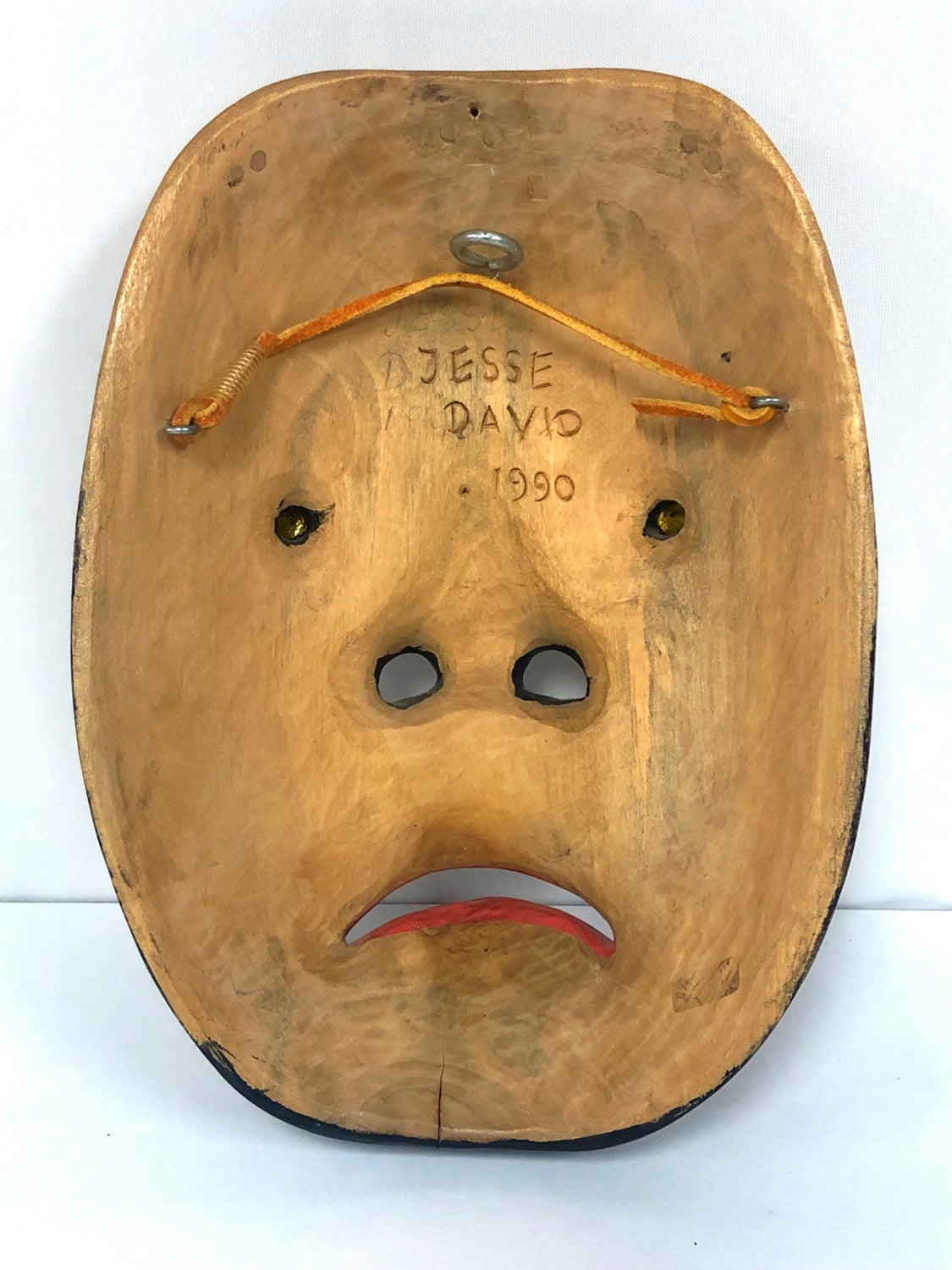 Vintage Northwest Native American/Canadian Mask Signed Jesse Davis image 8
