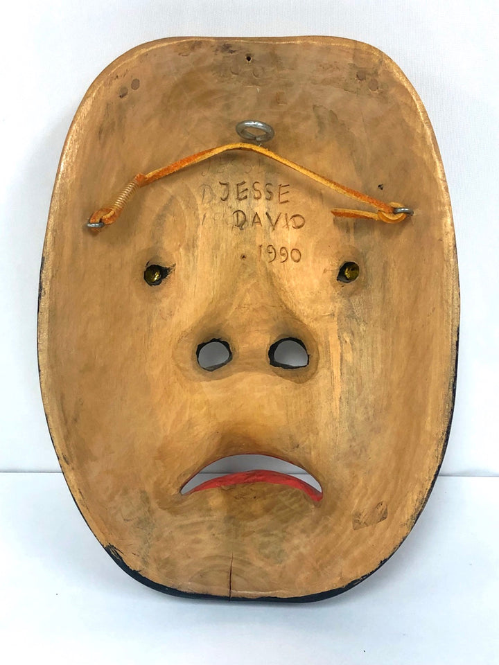 Vintage Northwest Native American/Canadian Mask Signed Jesse Davis image 8