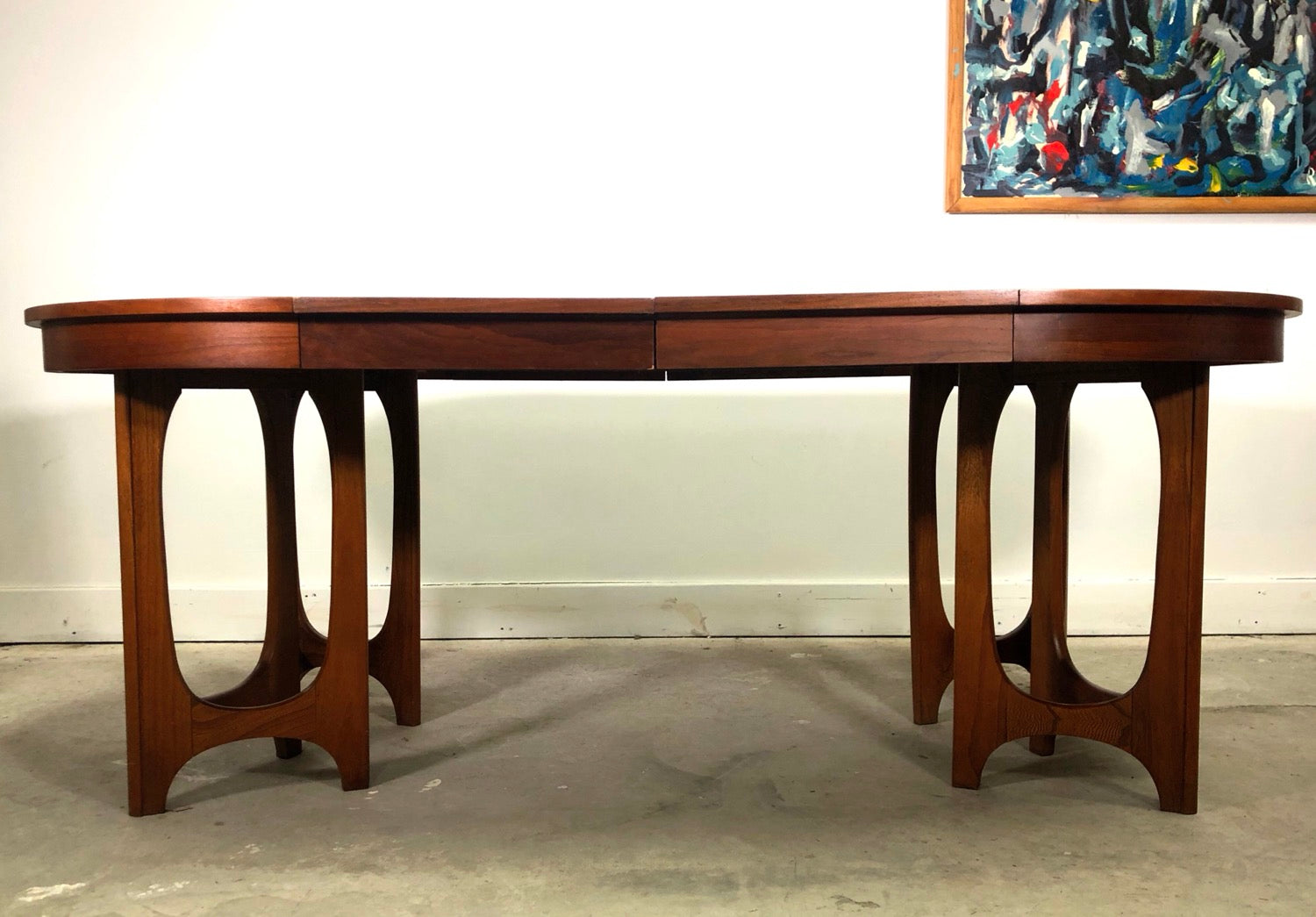 Rare Mid-Century Modern Young Manufacturing Walnut Dining Table image 2
