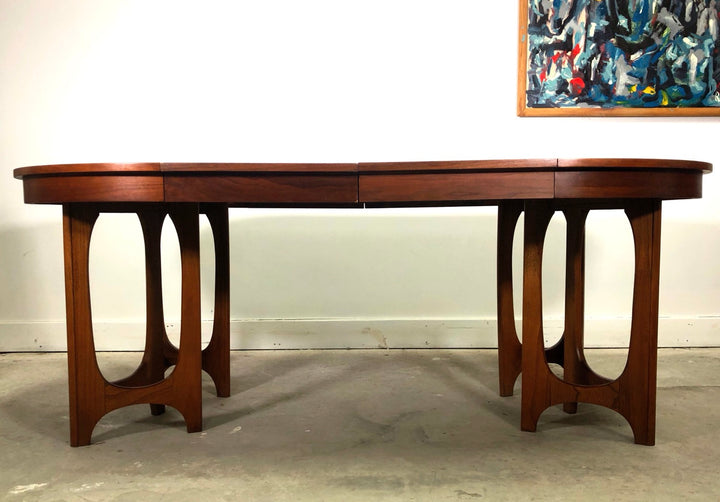 Rare Mid-Century Modern Young Manufacturing Walnut Dining Table image 2
