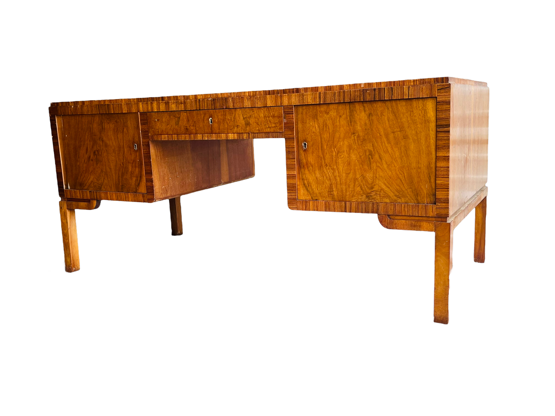 Stunning Art Deco Walnut Executive Desk  image 0