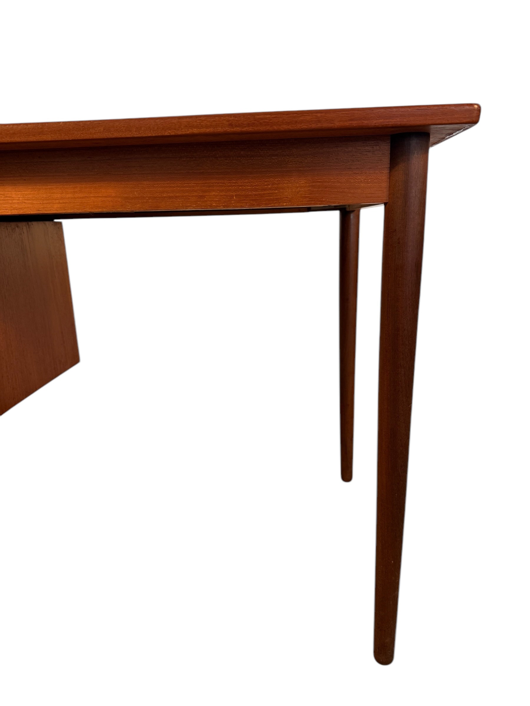 Danish Teak Writing Desk by Arne Vodder with Sliding Drawers image 7