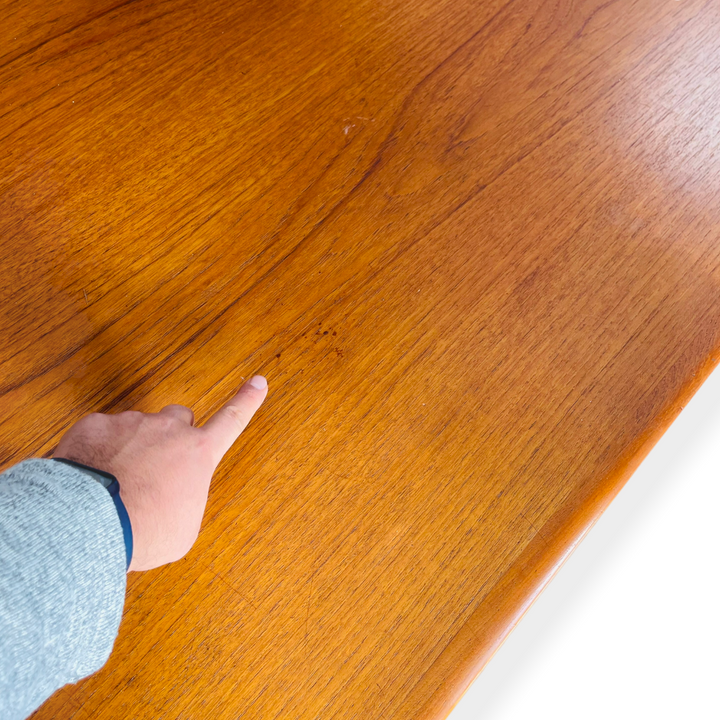 Mid-Century Danish Modern Teak Draw-Leaf Dining Table by Skovmand & Andersen image 11