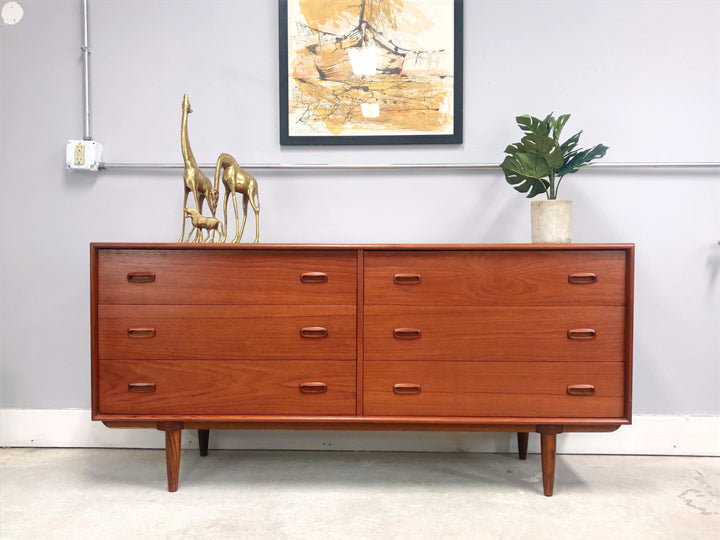 Mid Century Danish Modern Teak Dresser/Credenza image 0