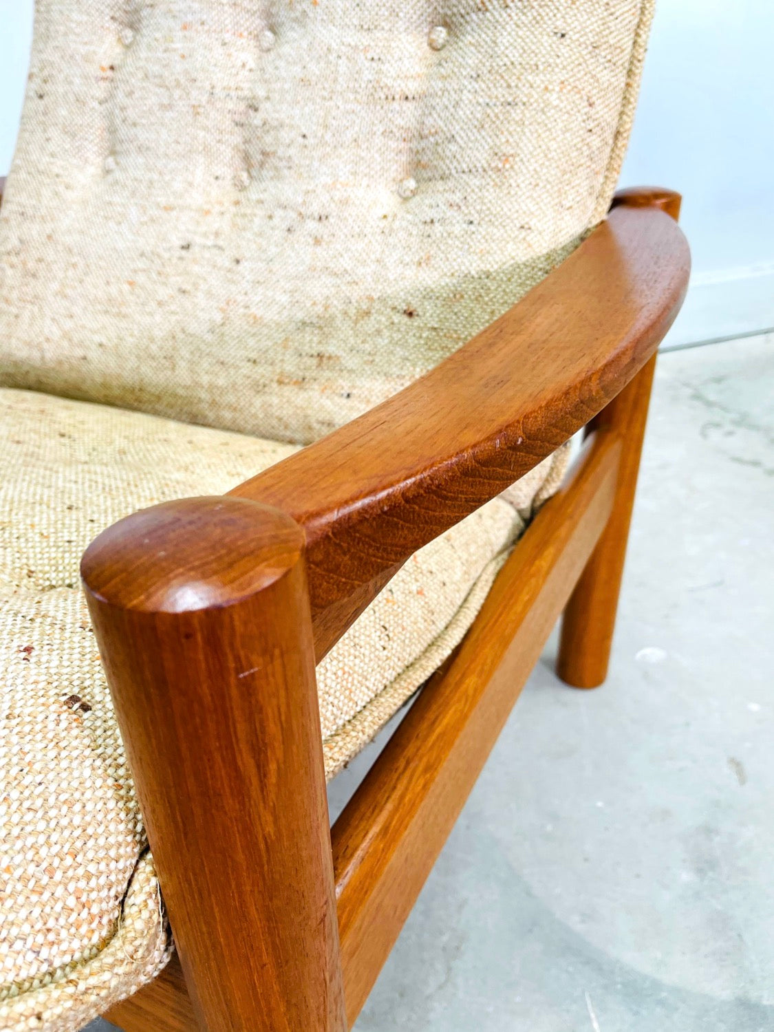 Set 2 Danish Modern Teak Sofa & Chair By Domino Mobler image 9
