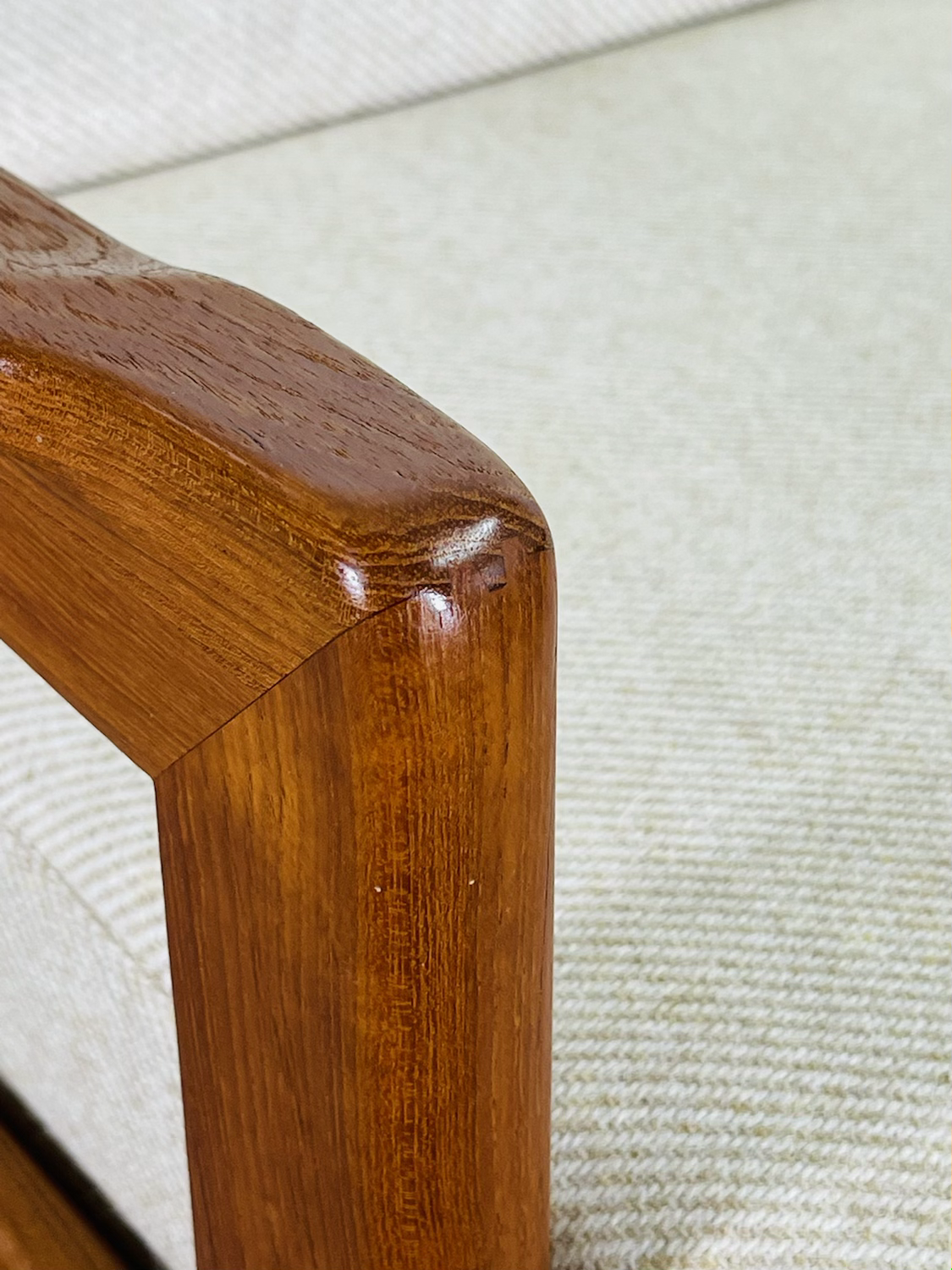 Mid-Century Danish Modern Teak Loveseat Sofa image 10