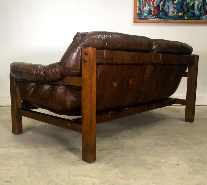 Mid-Century Modern Tufted Loveseat image 4