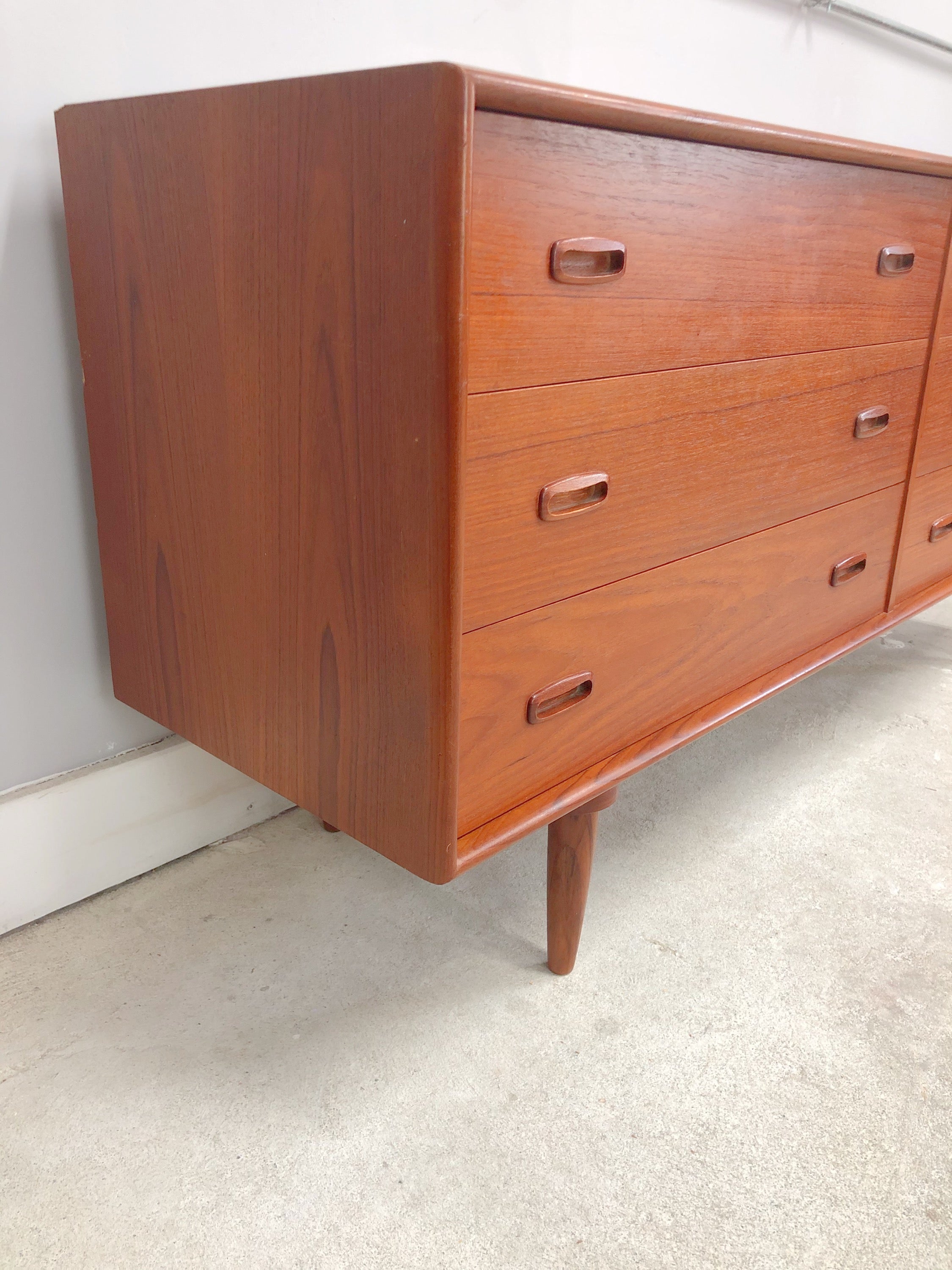 Mid Century Danish Modern Teak Dresser/Credenza image 3